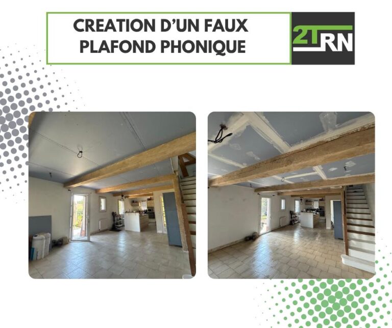creation faux plafond